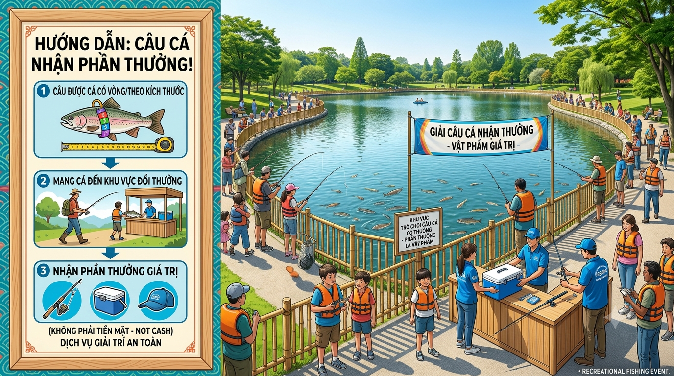 câu cá để nhận phần thưởng